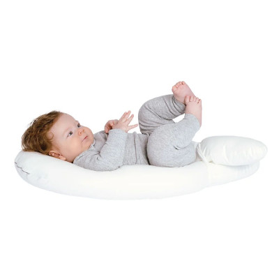 Träumeland Care cuddly nest for babies grey stars