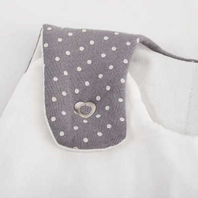 Träumeland baby sleeping bag LIEBMICH Pünktchen grau