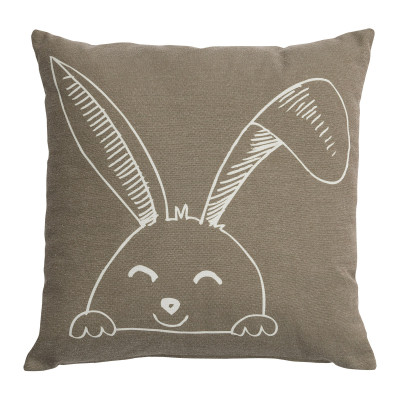 Lifetime coussin carré lapin, Happy Rabbit