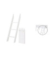 copy of Manis-h posts for half loft bed and bunk bed incl. straight ladder Snow white with beech post