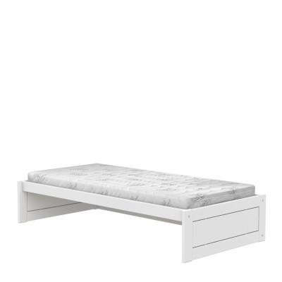 Lifetime Montessori Lit 90 incl. sommier luxe, toit en tissu et panneau arrière Panda