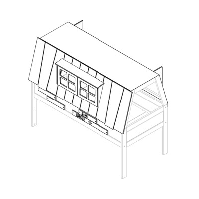 Lifetime Dachbretter + Fenster + Stoff für Hangout