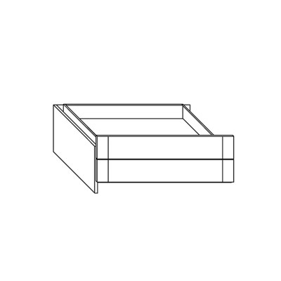 Lifetime An-/Unterbau Schrankelement mit 2 Schubladen - 100 cm whitewash