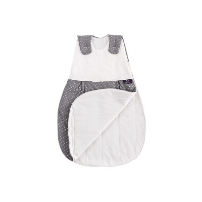 Träumeland Sac de couchage pour bébés Set de 2 pièces et set de 3 pièces LIEBMICH Pünktchen grau