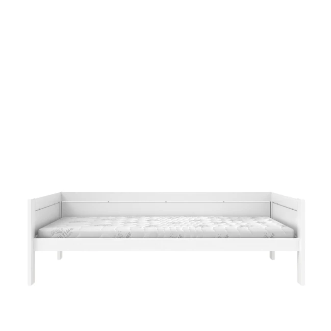 Letto base Lifetime 90x200 cm con telaio a doghe a rullo bianco