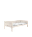 Lifetime base bed 90x200 cm in whitewash with roll slatted frame