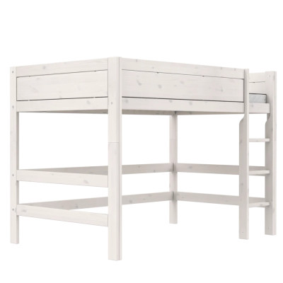 Lifetime Mid-Sleeper Bed 120 cm Deluxe Slatted Base with 28 Slats Whitewash