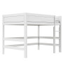 Lifetime Mid-Sleeper Bed 120 cm Deluxe Slatted Base with 28 Slats White