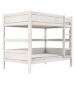 Lit superposé Lifetime Kidsrooms 120 cm, sommier à rouleau premium avec 23 lattes, whitewash