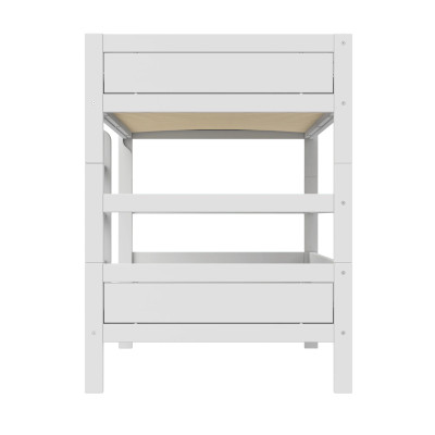 Lifetime Kidsrooms Bunk bed 120 cm, Deluxe Slatted Base with 28 Slats, white