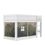 Lifetime play curtain for half-height bed - Panda Paradise for 128 cm