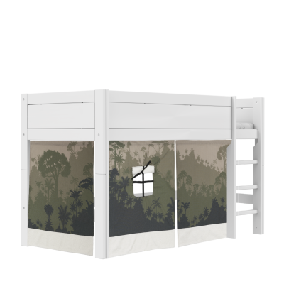 Lifetime play curtain for half-height bed - Panda Paradise for 128 cm