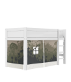 Lifetime play curtain for half-height bed - Panda Paradise for 128 cm