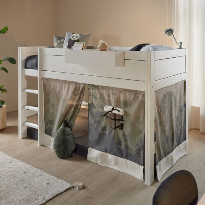 Lifetime Spielvorhang für Mittelhochbett - Panda Paradise für 128 cm