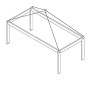 LifeTime Sky Frame pour Mini Lit Mezzanine Laqué Blanc