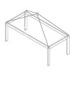 LifeTime Sky Frame for Mini Loft Bed White Lacquered