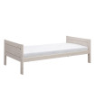 Letto base Lifetime 90x200, senza schienale, con cornice a doghe deluxe imbiancata