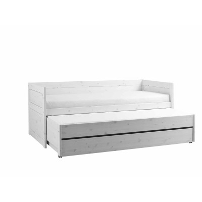 Scatola da letto grande Lifetime per il letto degli ospiti 7040 Whitewash