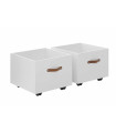 Scatole giocattolo su ruote Lifetime 2 - Mdf/bianco