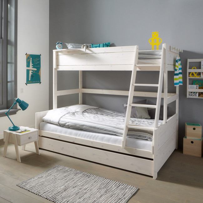 LifeTime Kidsdrooms Bunk Bed Family incl. Slatted Frames Whitewash