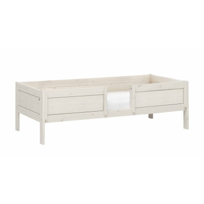 Lifetime Lit de base 90x200 cm avec sommier Luxe, whitewash