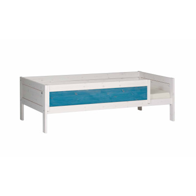 Letto base Lifetime 90x200 cm con cornice a doghe deluxe imbiancata