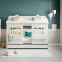 Lifetime Kidsrooms Base Letto Lago Casa 2 - Pavimento a Rullo Bianco