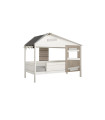 Lifetime Kidsrooms The Hideout 90x200cm avec sommier, whitewash