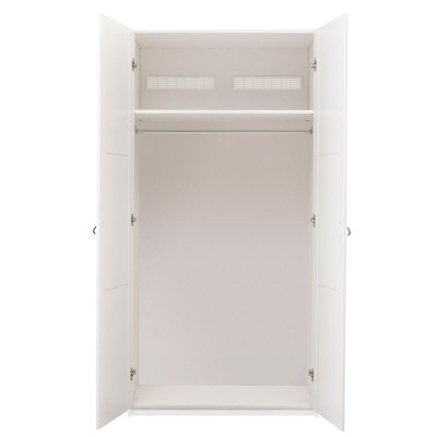 Armoire 2 portes Lifetime, 100 cm de large avec 2 portes et division blanche