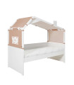 Lifetime Cool Kids Day Bed with Hut Rainbow white