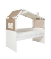 Lifetime Cool Kids bunk bed with hut Surf white