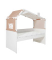 Lifetime Cool Kids bunk bed with hut Rainbow white