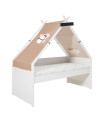 Lifetime Cool Kids bunk bed with tipi Rainbow white