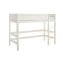 Lifetime medium loft bed 113cm with rolling floor with straight ladder whitewash