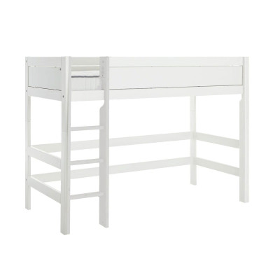 Lifetime medium loft bed 113cm with rolling floor with straight ladder white