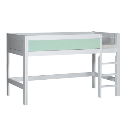 Lifetime Half-height bed with rolling floor white