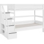 Lifetime Etagenbett 90/90x200 mit Treppe und Rollboden weiss