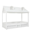 Vita 2 in 1 letto Beachhouse con pavimento a rullo bianco