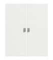 Lifetime Large Door Set for Shelf White Lacquered