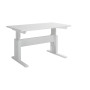 LifeTime height-adjustable desk 67x120 cm white