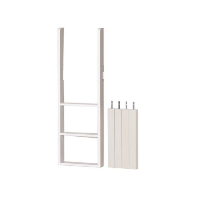 Manis-h posts for half loft bed and bunk bed incl. straight ladder Snow white