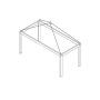 Lifetime sky frame for bunk bed white