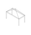 Lifetime sky frame for bunk bed white