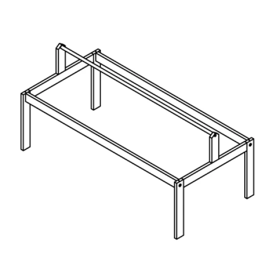 Lifetime frame for fabric roof - 4 in1 bed white