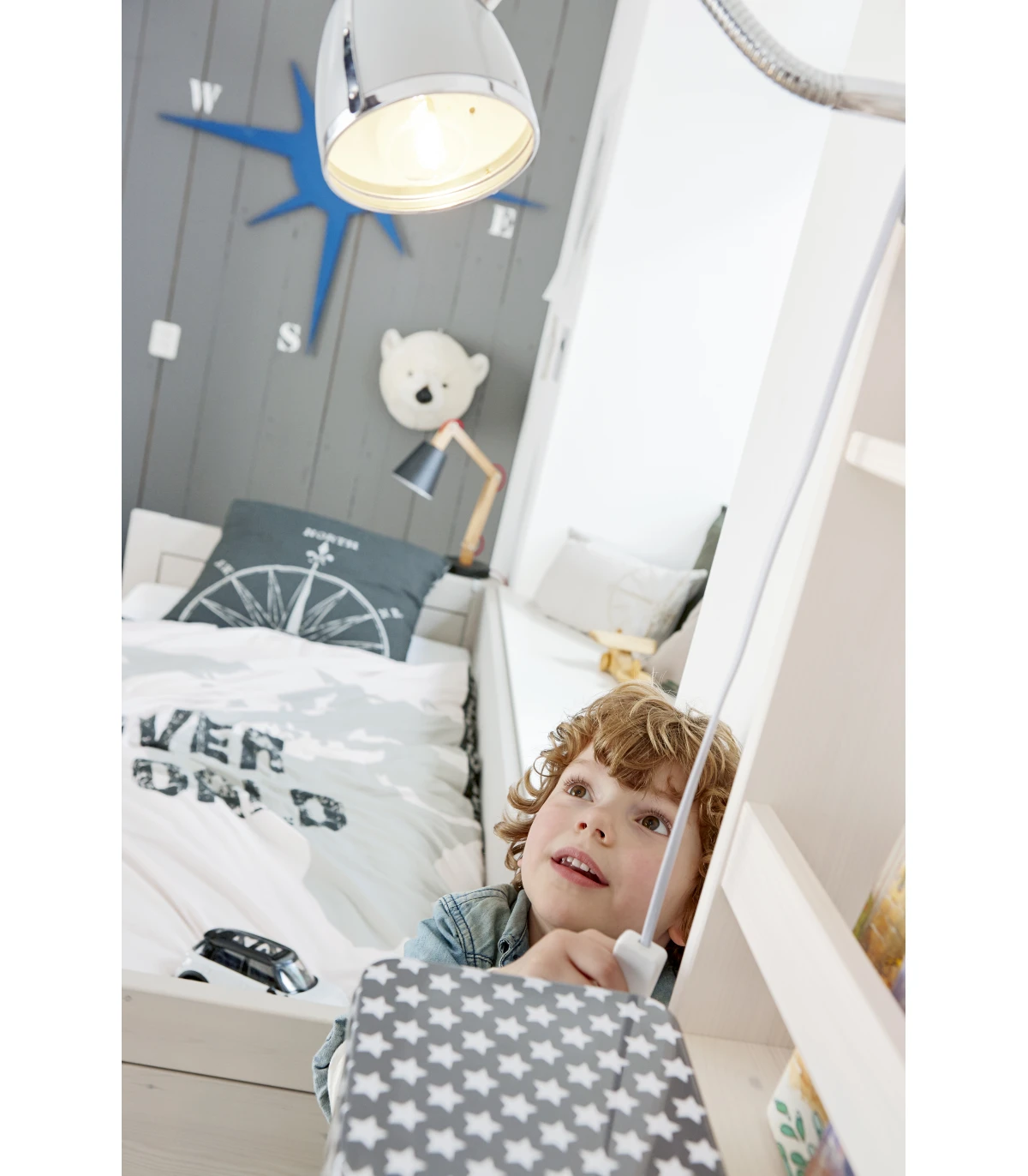 Lifetime Cot Camera per bambini Basic Bed Adventure con telaio a doghe  roll-slatted Whitewash