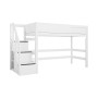 Lifetime Kidsrooms Mittel Hochbett 152 x 257 x 102 cm Weiss Delux. Lattenrost