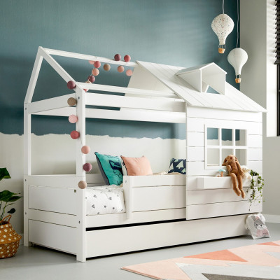 Lifetime Kidsrooms Base Cabine Lit Lake House 1 - sommier Luxe, blanc