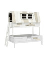 Lifetime Hangout bunk bed 120x200 with DeLuxe slatted frame white