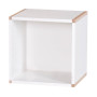 Manis-h small shelf in 2 pegs selectable Snow white