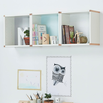 Manis-h small shelf in 2 pegs selectable Snow white